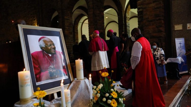Célébration oecuménique en hommage à Desmond Tutu, le 30 décembre 2021 à la cathédrale de Pretoria.