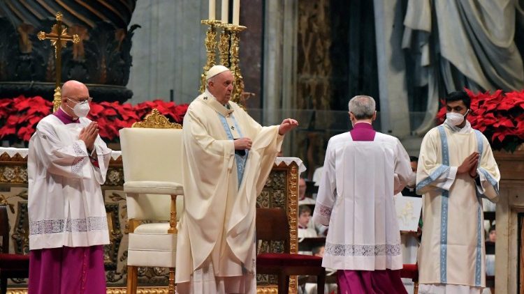 Ferenc pápa újévi szentmiséje 