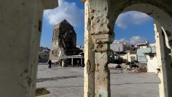 Die Ruinen der al-Nuri-Moschee