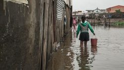 Madagaskar nach dem Tropensturm „Ana" am 24. Januar 2022