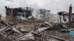 Russian shelling destroyed a shoe factory in Dnipro, Ukraine