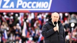 Putin bei seinem Auftritt in Moskau
