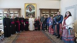 Phái đoàn các Giám mục và người bản địa Canada gặp Đức Thánh Cha /28/03/2022)