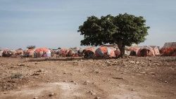 Tents are seen at a IDP camp in Baidoa, as many Somalians face a severe drought