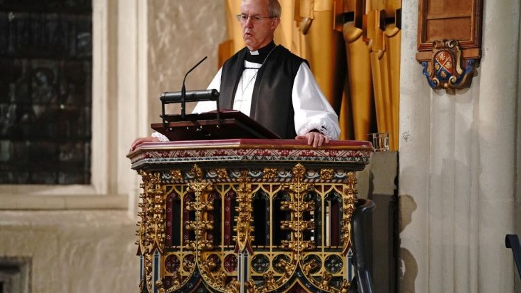 L'archevêque de Canterbury Justin Welby durant un culte à l'église St Margaret's - Londres, le 18 octobre 2021
