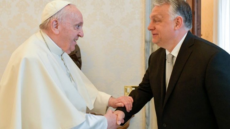 वाटिकन में सन्त पापा फ्राँसिस से मिले हंगरी के प्रधान मंत्री ऑरबन, 21.04.2022