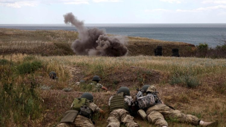 Ukrainian soldiers in the Odessa region