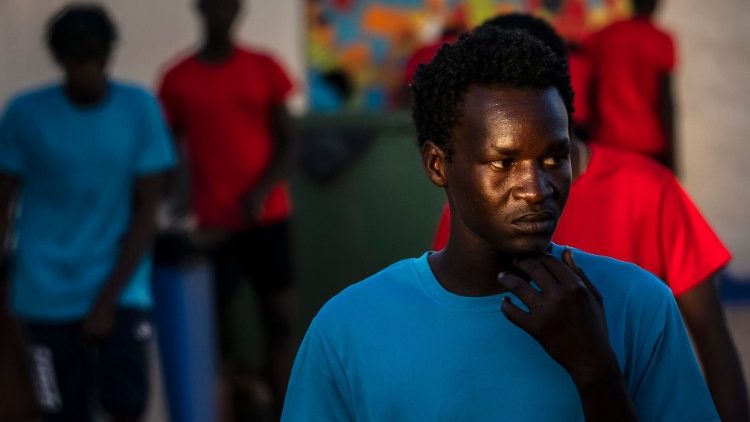 A Sudanese migrant at the temporary centre for migrants and asylum seekers in Melilla