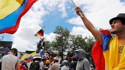 Manifestações de protestos contra o governo equatoriano durou dezoito dias (AFP)
