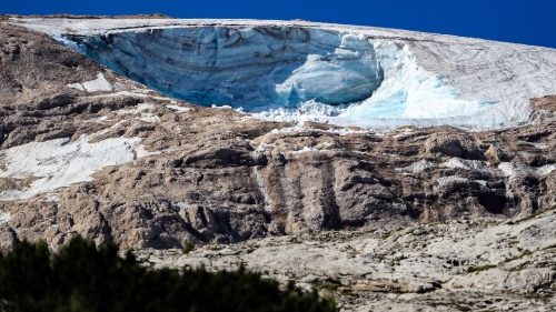 Marmolada: la parte del ghiacciaio collassata
