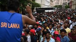 Protestors fill the streets in Sri Lanka
