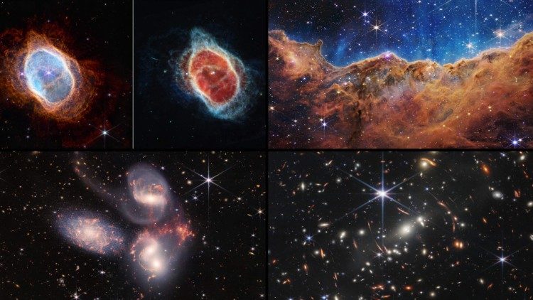 Jameso Webbo kosminio teleskopo perduoti vaizdai 