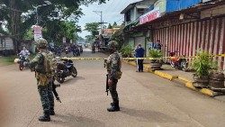Sicherheitskräfte in Mindanao auf den Philippinen