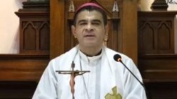Mgr Rolando Alvarez lors de la messe, le 5 août 2022