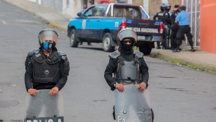 Polizisten in Nicaragua (Aufnahme von August 2022)