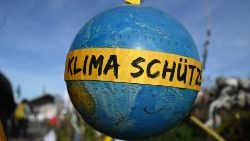 Auf einer Demo von Klimaschützern