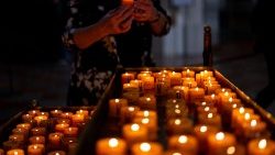 Kerzen in der Frauenkirche in München