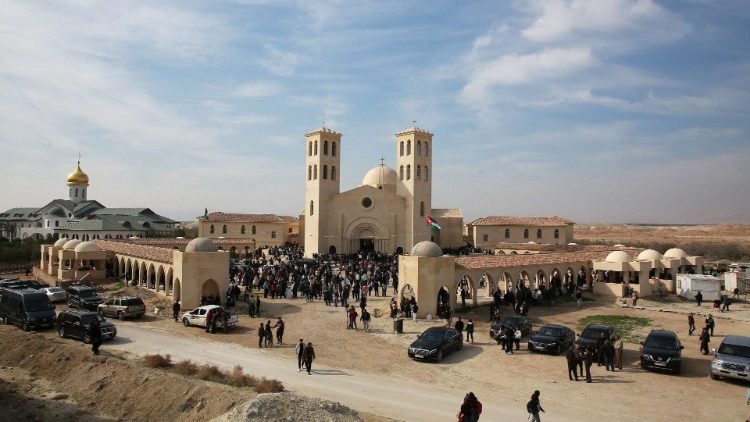 A view of the Church of the Baptism of Christ, in Jordan