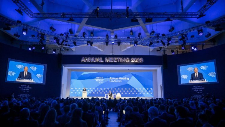 An image from the World Economic Forum 2023 in Davos, Switzerland