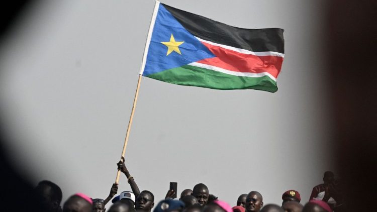 Die Flagge von Südsudan