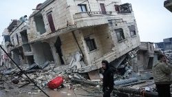 Засегната от земетресението сграда в Сирия
