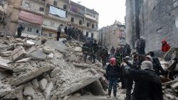 Наступствы землятрусу ў Сірыі.