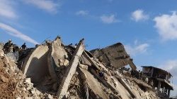 Ruines de Jandaris dans la province d'Alep en Syrie, le 7 février 2023. 