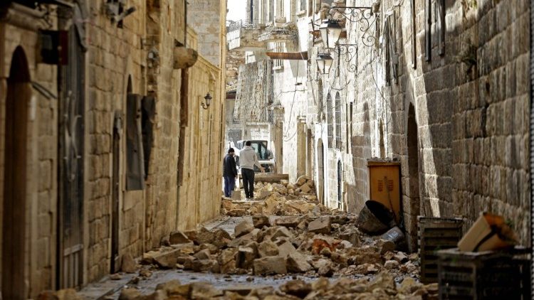 Aleppo's old town after the earthquake
