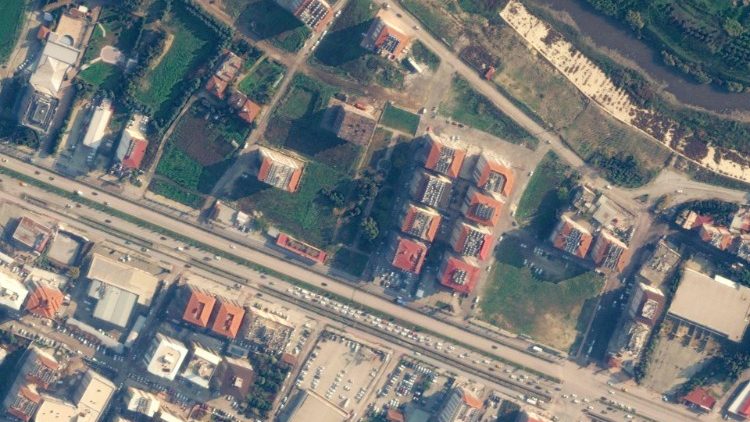 Сателитна снимка на Антиохия преди земетресението
