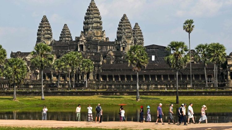Le temple d'Angkor, au Cambodge, en janvier 2023