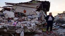 Una immagine del terremoto in Turchia