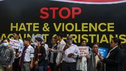 Protest gegen Christenvervolgung in Indien 