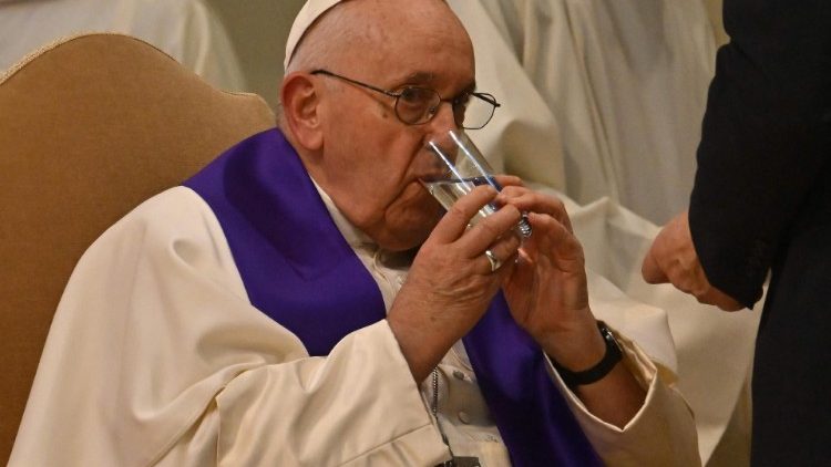 Papst Franziskus am 17.3.2023 bei der Buß- und Gebetsaktion „24 Stunden für den Herrn"