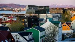 In der Harpa-Konzerthalle in Reykjavik findet der 4. Europarats-Gipfel statt