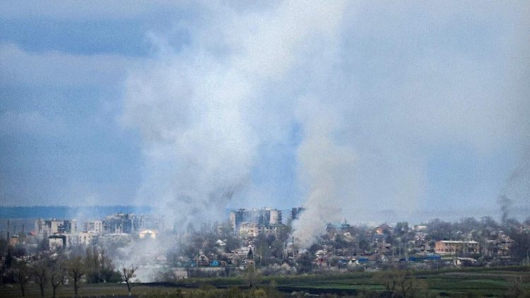 Combates na cidade de Bakhmut, região de Donetsk, Ucrânia (AFP ou licenciadores)