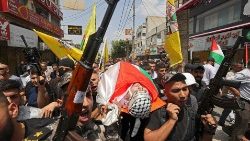 Pogrzeb Palestyńczyka zabitego przez siły obronne Izraela, 29 maja 2023