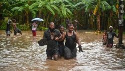 Inundaciones en Haití luego de las lluvias torrenciales, el 3 de junio de 2023. (AFP or licensors)
