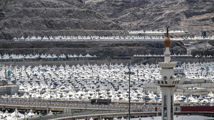 Zelte für Mekka-Pilger in Mina, am Freitag