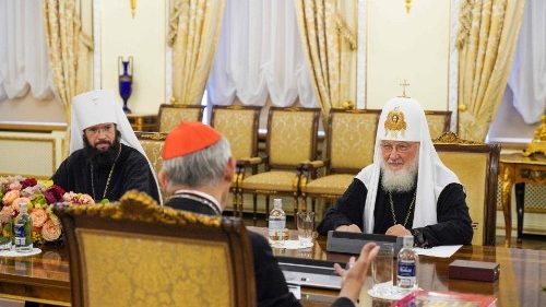 Kardinál Zuppi se v Moskvě setkal s patriarchou Kirillem 