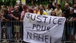 French protesters demand justice for a teenager shot by police during a traffic stop
