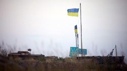 Bandiera ucraina nella regione di Odessa