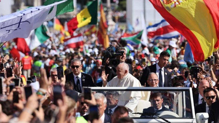 Папата на Световния младежки ден в Лисабон, август 2023