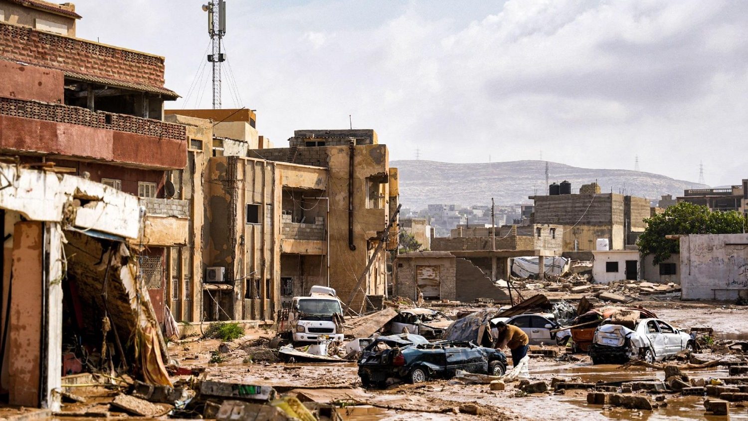 Devastación en Libia