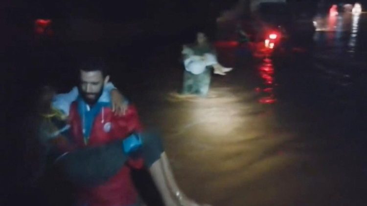 Inundații în Libia  provocate de o furtună mediteraneană (imagine simbolică, 11 septembrie 2023)