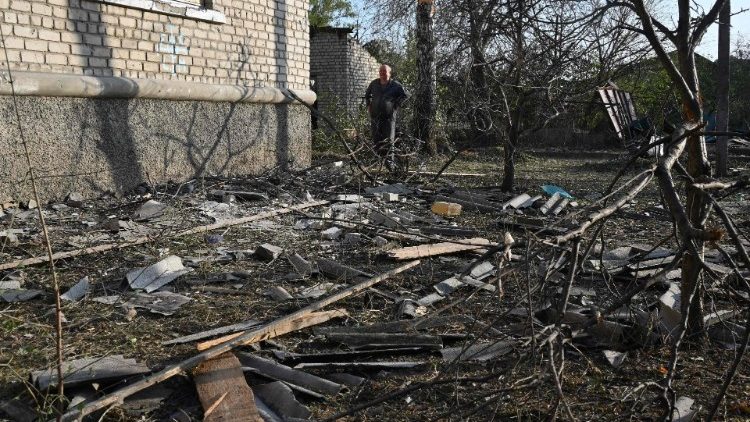 Distruzione nella regione di Kharkiv