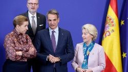 European leaders at a summit on migration