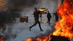 Proteste in Ramallah in der Westbank am Sonntag