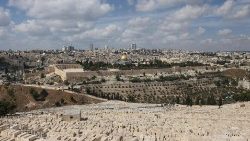 जैतुन पर्वत से येरुसालेम का दृश्य