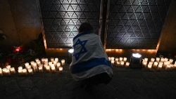 Beim Totengebet vor der Münchener Synagoge am Donnerstag Abend