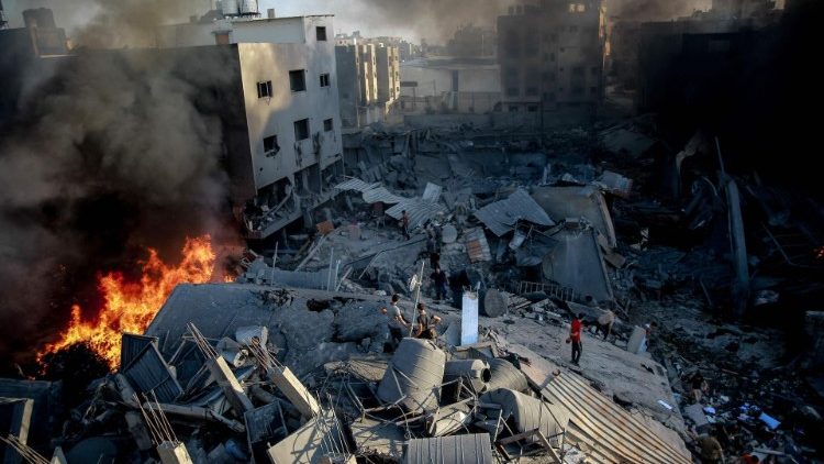 Destruction caused by Israeli strike on Gaza City